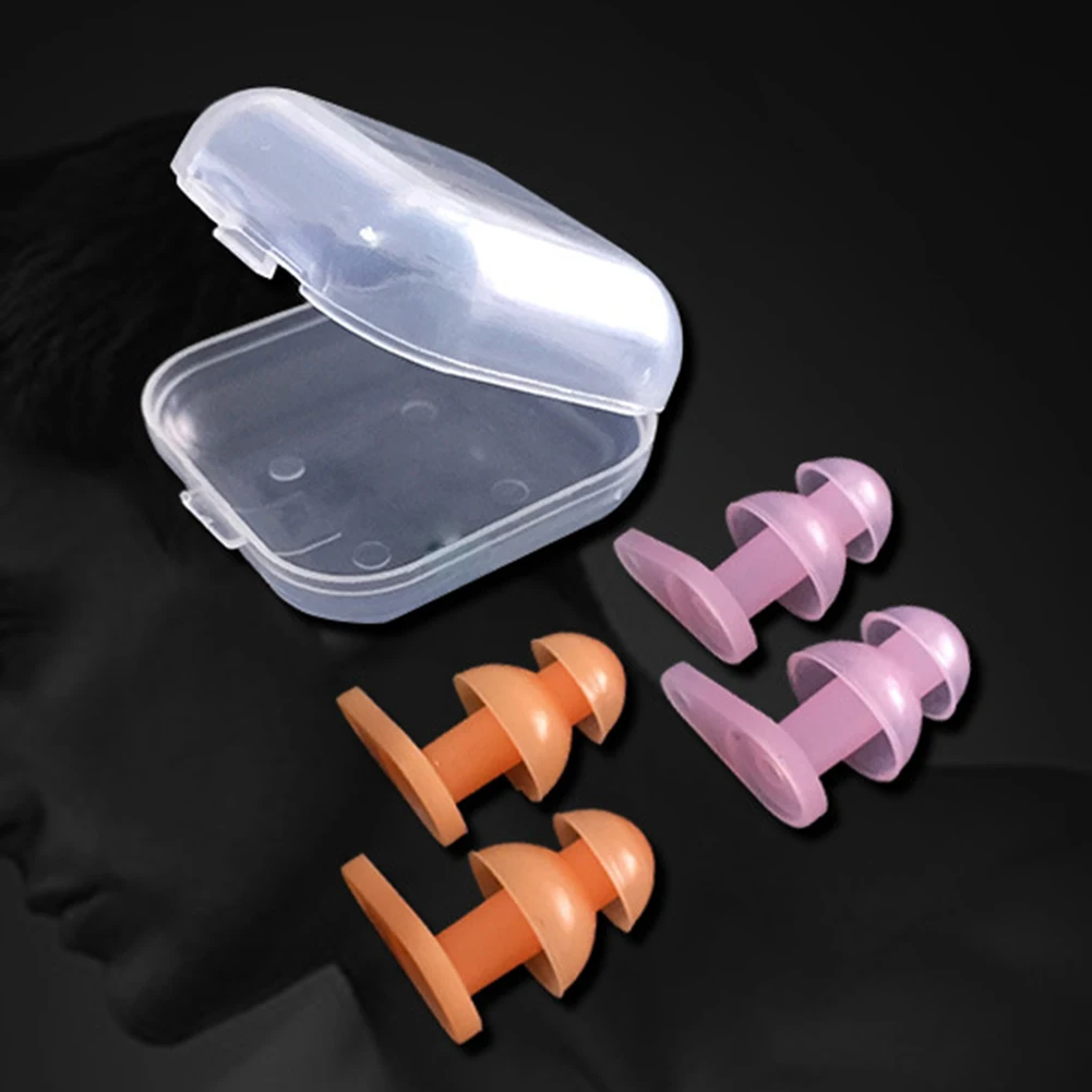 6 пар мягкие детские спиральные защитные уши водонепроницаемые пылезащитные затычки ушные для плавания профессиональные взрослые силиконовые с коробкой