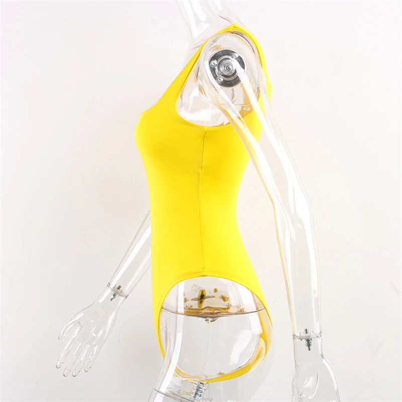 Nadafair Sexy Off Shoulder Bodysuit Women Summer Square Collar Neon Bodysuit Tops Bodycon Rompers Overall For Women