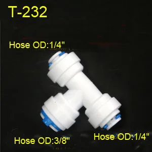 1/" 3/8" OD шланг трубка 1/" 1/2" 3/" 1/8" пластиковые трубы Быстрые соединители RO соединитель воды фитинги система обратного осмоса