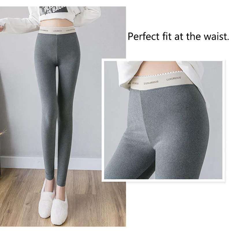 4 Seasons Woman Sexy Legging Trousers Outdoor Sex in Car Sexual Open Crotch Zip Fastener Warm Plush Winter Yoga Pants Sport 6