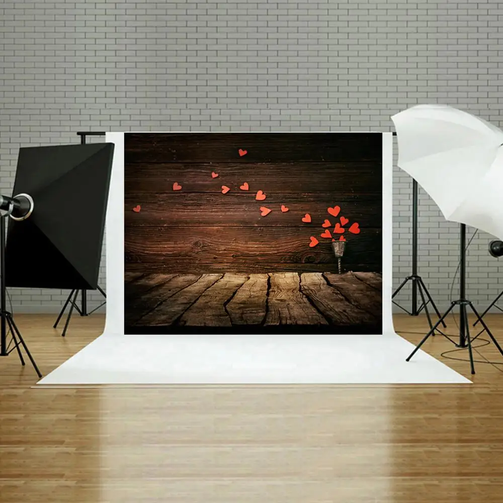 Цветок Сердце напечатанный цифровой фон для фотосъемки тканевые фоны DIY