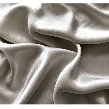 

CF613 Shiny Beige Cream-coloured 100% Cotton Satin Sateen Summer/Autumn Thin Silky Feel Skin-friendly Dress Pajamas Fabrics