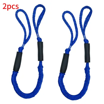 

2pcs Elastic Universal Protective Mooring Rope Jerk Eliminating Easy Install Boat Stretching Docking Shock Absorb Anchoring