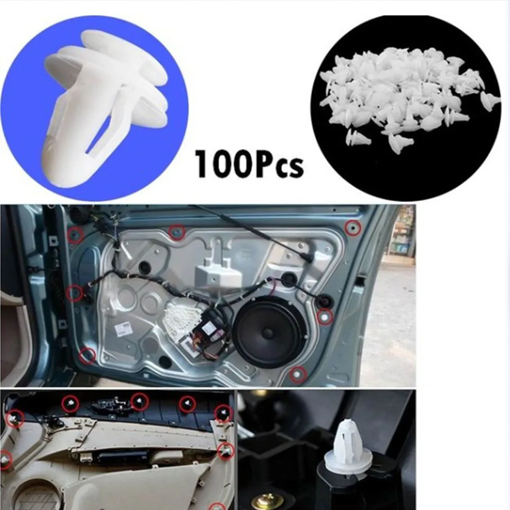 Авто | Скоба для отделки зажимов универсальная 100 карта пожеланий Mywishlist Автомобильная панель интерьерные шт двери автомобильные аксессуары