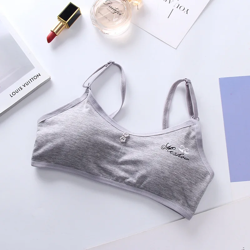 Kids Girls Training Bra For Teen Adjustable Sponge Push Up Bra Vest Children Teenage Cotton Blended Underclothes Underwear training bra,cotton bra