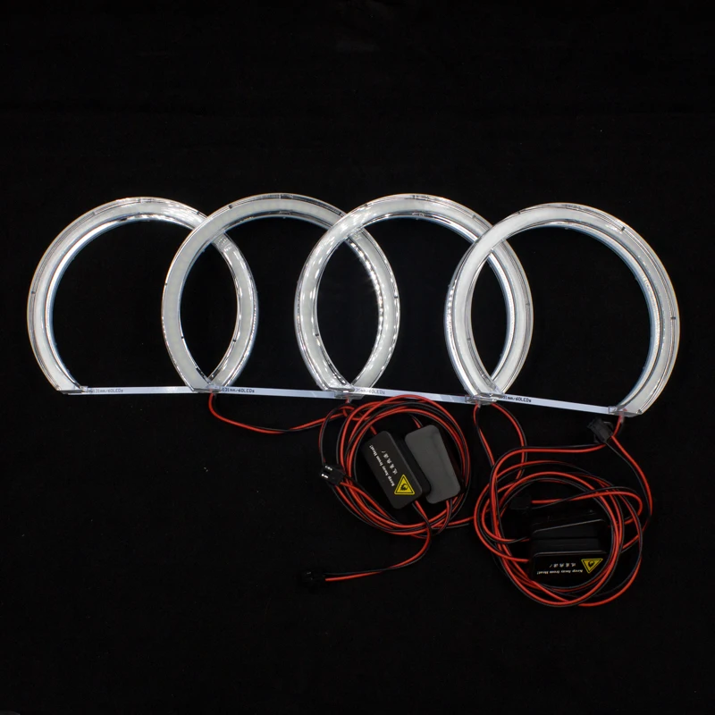 

crystal SMD LED Angel Eyes for BMW E39 E46 E38 E36 projector led headlight halo ring kit white for bmw e39 E46 4*131mm