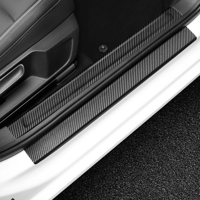 Auto Carbon Faser Vinyl Einstiegsleisten Aufkleber zubehör für vw polo golf  passat jetta Tiguan skoda octavia schnelle kodiaq octavia - AliExpress