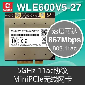 

Compex Qualcomm Atheros QCA9882 WLE600V5-27ESD 802.11n, 802.11ac, 802.11a 5GHZ 2X2 MiniPCI-e wireless module 867Mbps 27dBm