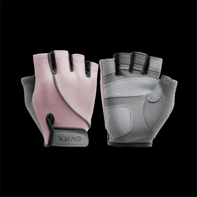 Оригинальные Перчатки для фитнеса Xiaomi, светильник, дышащие, сухие, защищают кожу, эффективное скольжение, Xiomi, Спортивные Перчатки для фитнеса - Цвет: Pink  S