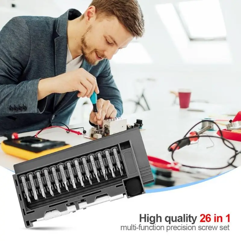 26 in 1 Precision Screwdriver Batch Bit Set Phone Watch Repairing Hand Tool