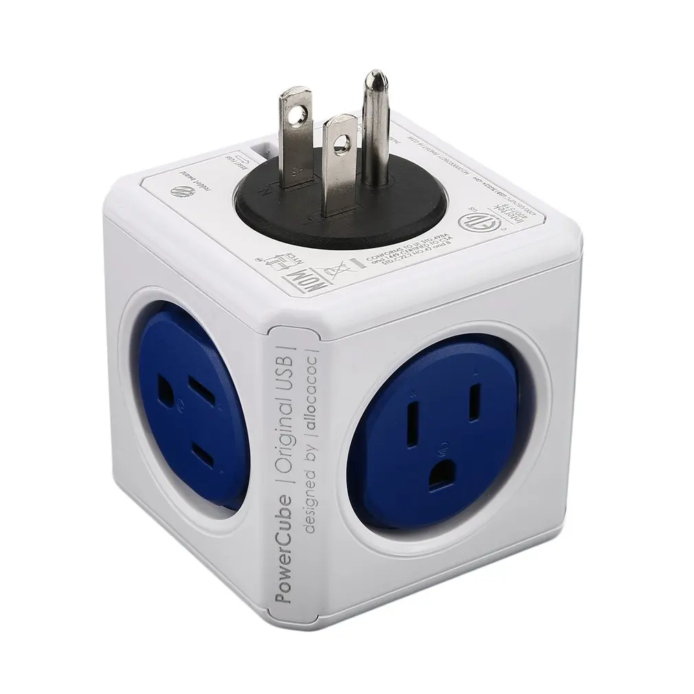 США Plug power Cube shape домашняя офисная настенная розетка адаптер мульти-силовые розетки полоса удлинитель адаптер розетка