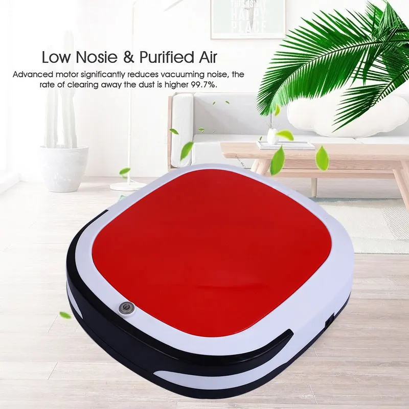 

Auto Sweeping Robot Smart Vacuum Cleaner Auto Cleaning Robot Rechargeable Premium Automatic 300PA Wet and Dry for Carpet