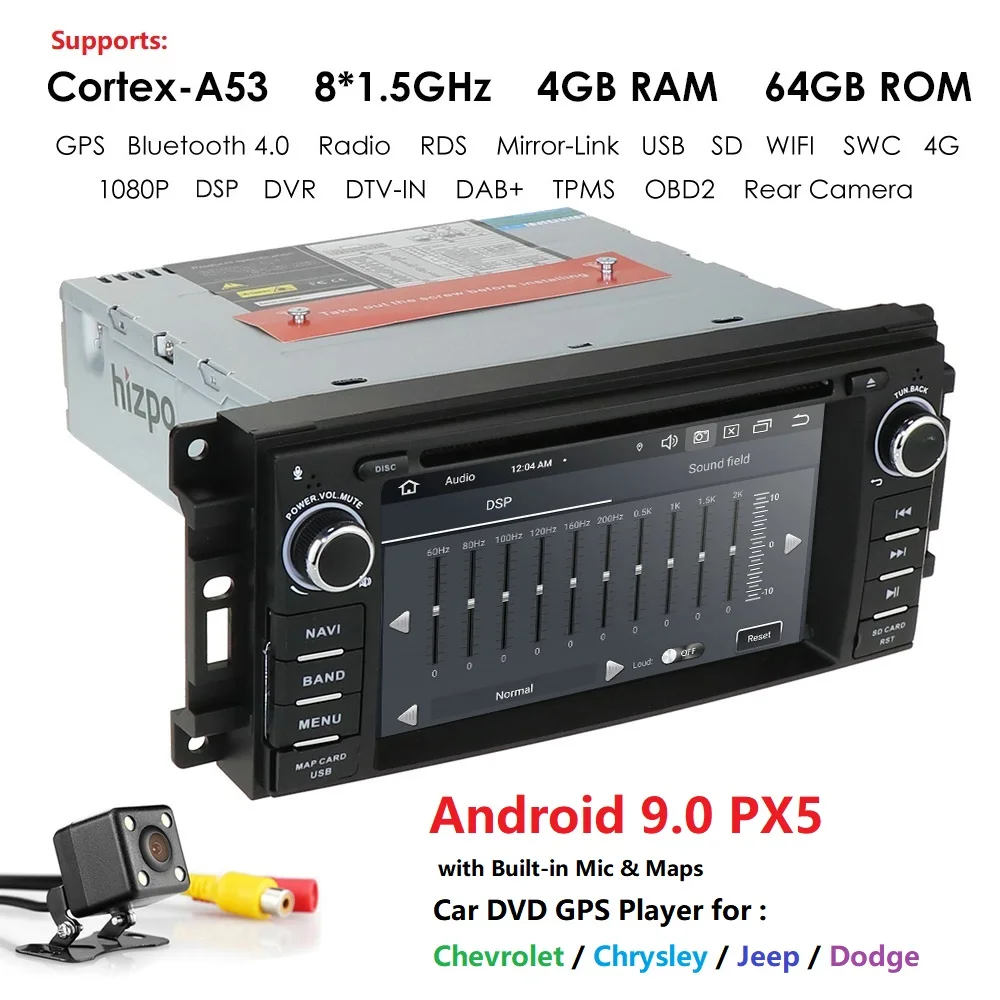 Automotivo autoaudio 2din Android 9,0 автомобильный DVD gps стерео радио для Jeep Grand Cherokee Dodge Chrysler 300 м мультимедиа головное устройство