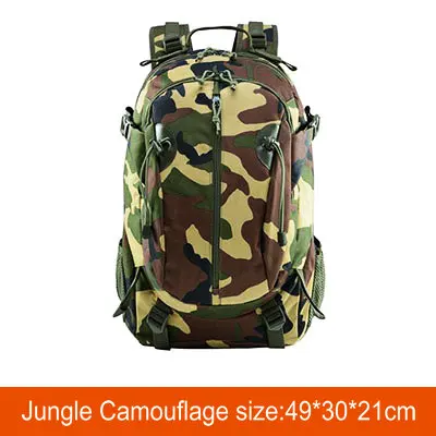 Военный тактический рюкзак Оксфорд армия 3 дня штурмовой пакет Молл Сумка Рюкзаки для походов на открытом воздухе треккинг рюкзак - Цвет: Jungle camouflage