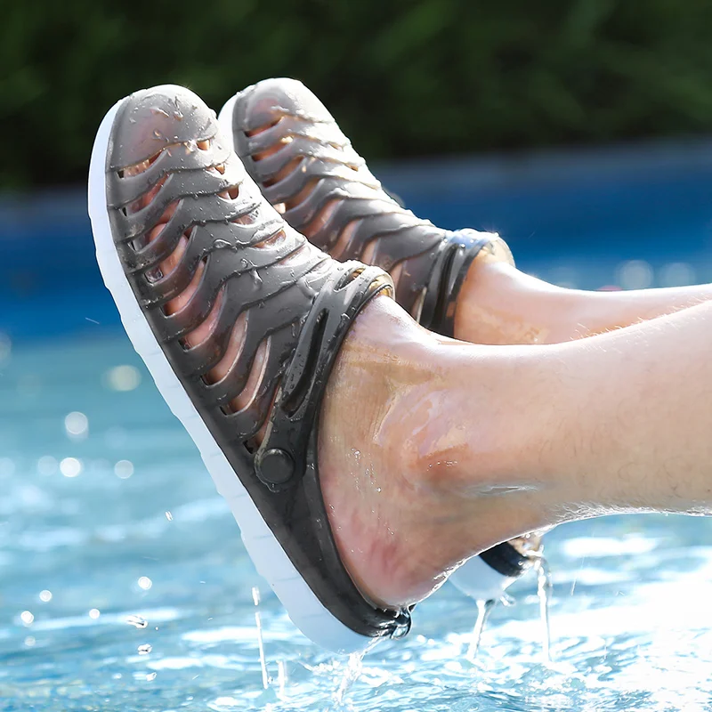 Original Garden Flip Flops Quick Drying Water Shoes Men Jelly Sport Summer Beach Aqua Slipper Outdoor Sandals High Quality | Спорт и