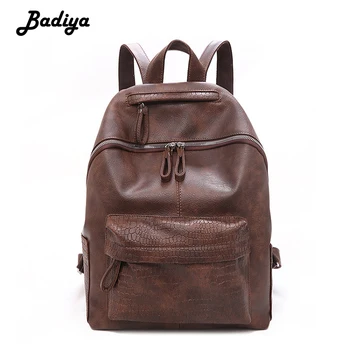 

Women's Backpack Fashion College Style Large Capacity Schoolbag PU Crocodile Pattern New Shoulder Bag Ladies Knapsack for Travel