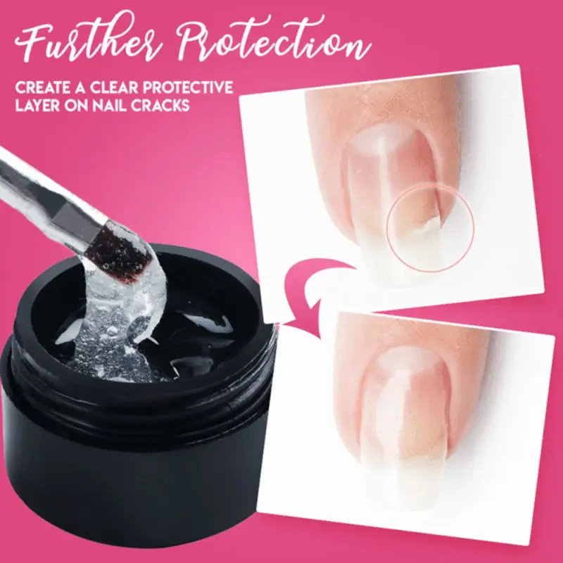 

Nail Glue Cracked Nail Repair Gel Strengthen Long Lasting Harmless For UV Acrylic Broken Nails Gel Nail Tools
