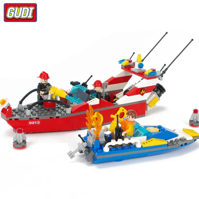

Blocks Large Fire Rescue Legoingly Building Blocks Fire Station Helicopter Truck Block Toys For Children Gifts
