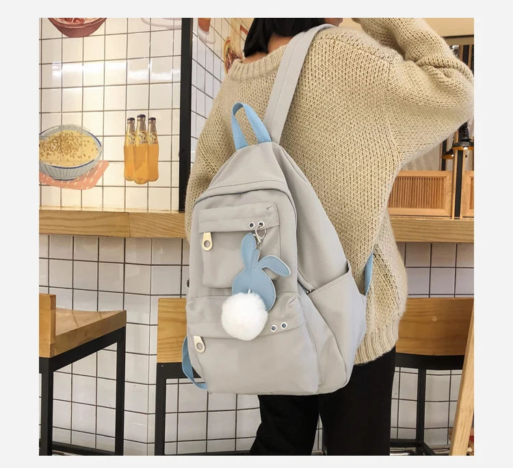 Japanese Harajuku girls backpack Korean version of sweet little fresh high school students backpack female travel backpack