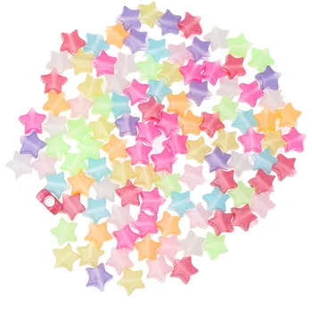 

400pcs DIY Jewelry Making Accessories Star Shape Beads Plastic Spacer Bead Multicolor Star Shape Loose Bead Spacer For Crafts