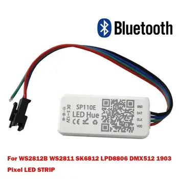

DC5-12V SP110E Bluetooth Controller DC USB For WS2801 WS2812B SK6812 ws2811 RGB RGBW Magic LED Pixel Strip Lights IOS Android
