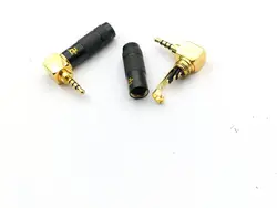 Adaptadores de soldadura de enchufe de 90 grados, 4 polos, 2,5mm de cobre, 20 piezas