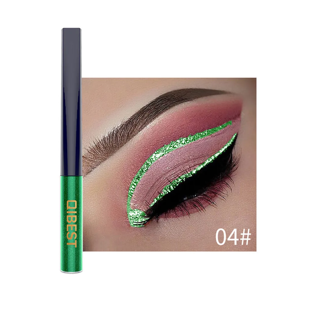 Colorful Shiny Color Sequins Strobe Diamond Eyeliner Metal Eyeliner Pen Тени Для Век Maquiagem Completa Карандаш Для Глаз