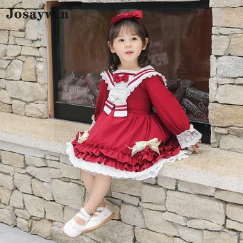 

Kids Dress for Girls Baby Autumn Winter Lolita Girl kawaii Cute Wedding Dress Girl Long Sleeve Navidad Princess Party Vestidos