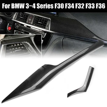 

Car Carbon Fiber Look Interior ABS Trim Center Control Panel Trim for BMW F30 F34 F32 F33 F36 2013-2018 Auto tools