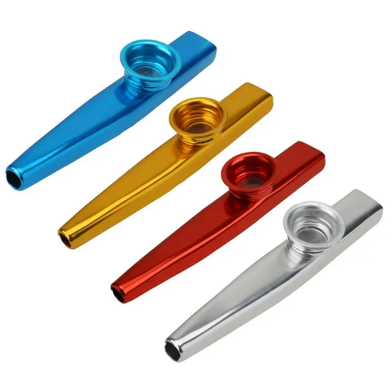 6 шт. легкий металлический Kazoos комплект для малышей детей студентов флейта музыкальный инструмент