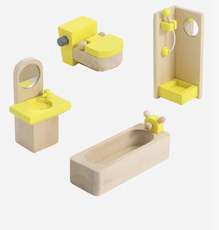 

Furniture Toys Suit children simulation Mini baby combination Bedside cupboard Active