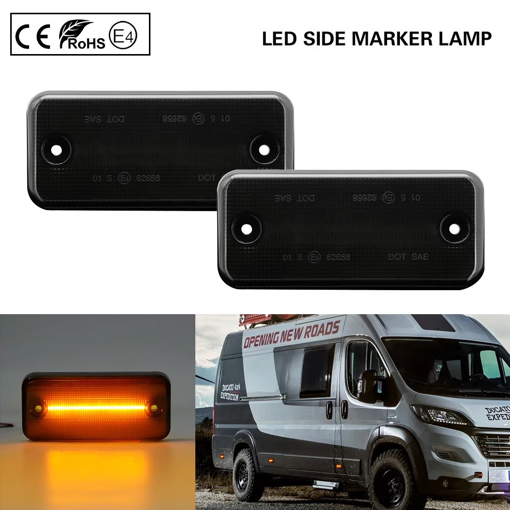 Дым светодиодный, боковой, габаритный фонарь лампа для RENAULT VOLVO FL/FE IRISBUS HEULIEZ DAF Fiat Ducato IVECO ежедневный Citroen реле peugeot Boxer