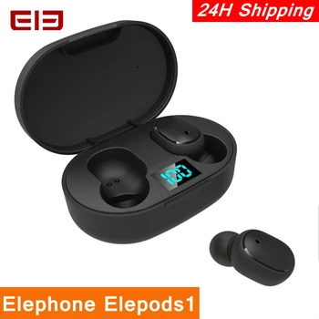 

ELEPHONE ELEPODS 1 TWS LED Display Wireless bluetooth Earphone Stereo Handsfree Calls Denoise Button Low Delay Gaming Headset