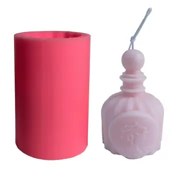 

Silicone Candle Mold Candle Making DIY Plaster Crafts Mould Resin Molds Soap Fondant Cake Mould Perfume Bottle Cake Decor Tool