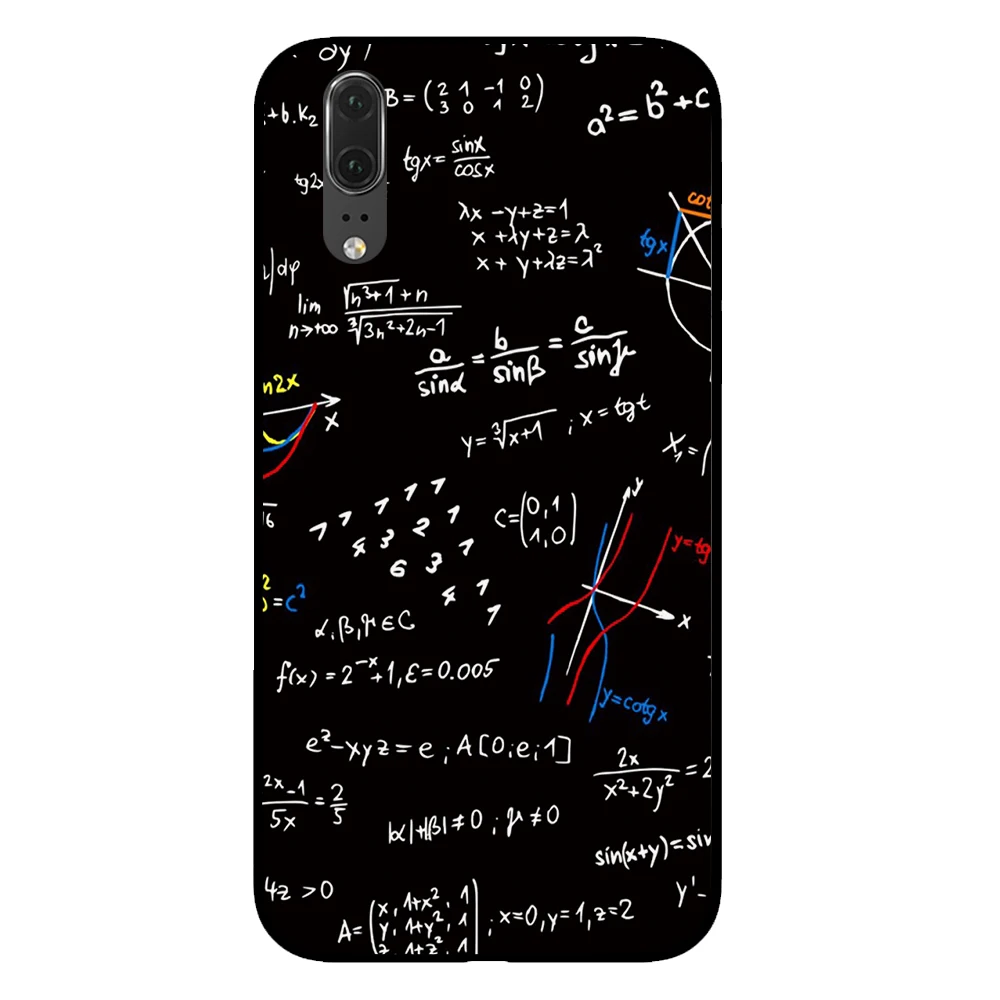 9 Математика формула цифр Pi черный чехол для телефона huawei P30 P20 mate 10 20 Pro Lite Nova 3 4 3i чехол - Цвет: 9