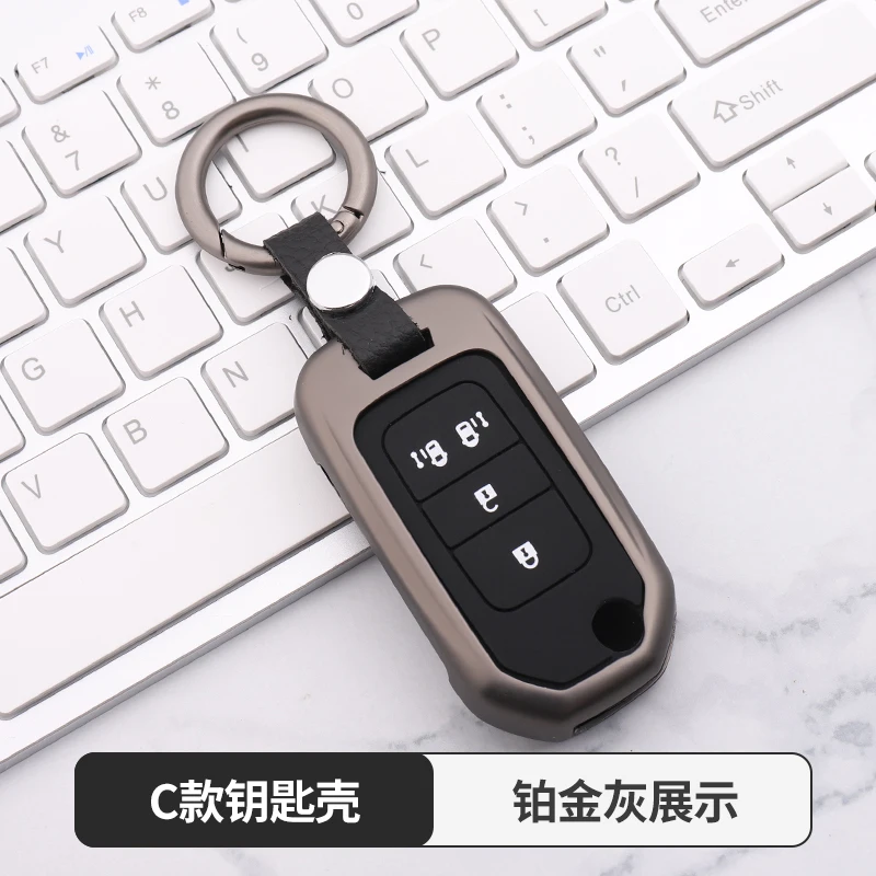 Автомобильный брелок для ключей, Карманный чехол для Honda Civic CR-V HR-V Accord Jade Crider Odyssey- дистанционная защита - Название цвета: G
