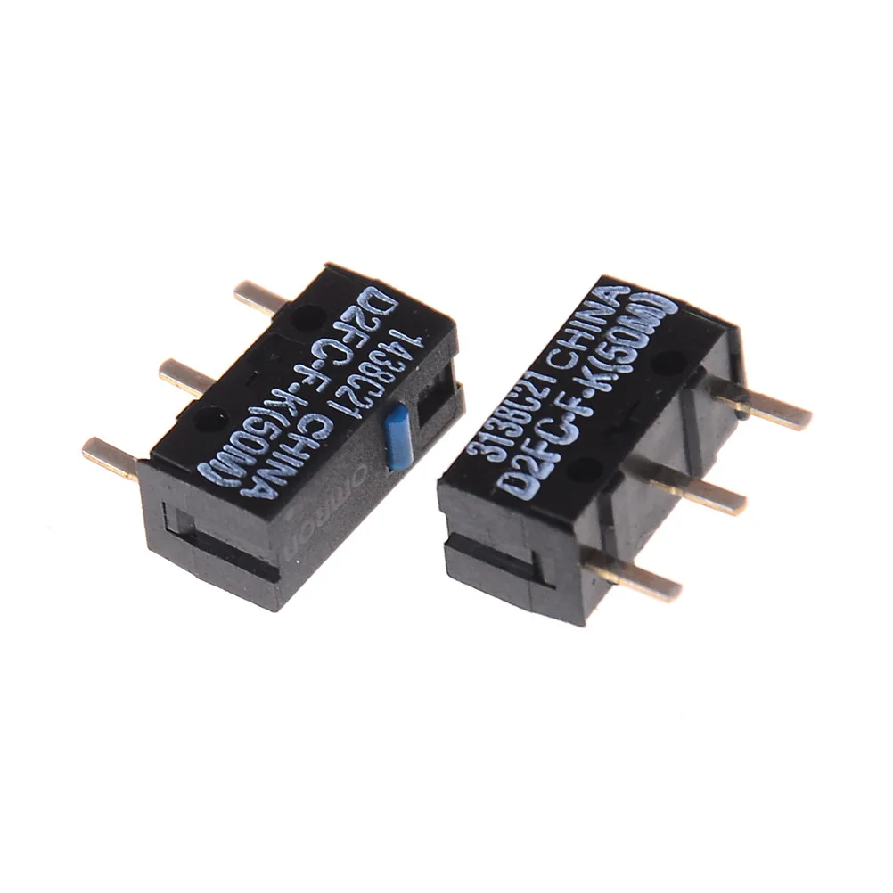 2 шт./лот микро D2FC-F-K(50 м) синий точка мыши переключатели