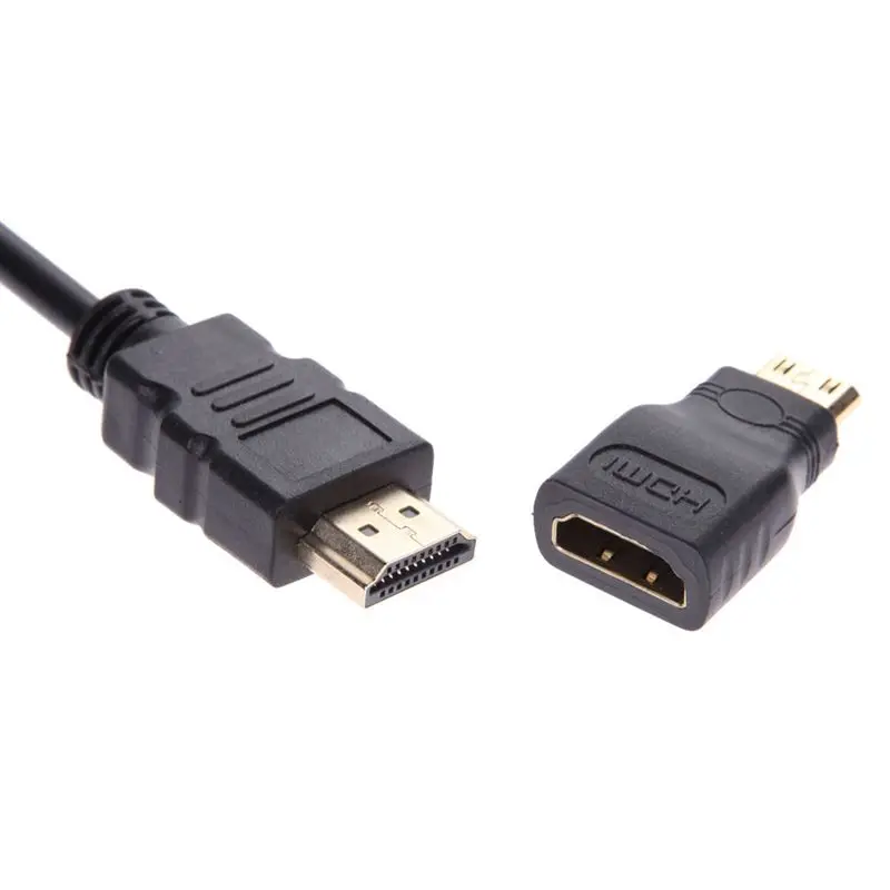 1080P Micro-HDMI/Mini HDMI/HDMI в VGA конвертер адаптер с аудио-видео кабель черный