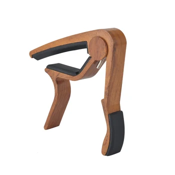 

Guitar Capo Quick Change Acoustic Guitar Accessories Rose Wooden Grain Trigger Capo Key Clamp