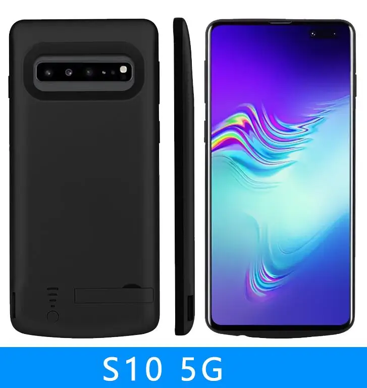 black Высокое качество 6500 мАч чехол питания для samsung Galaxy S10 5G Пакет резервного заряда батареи для Galaxy S10 5G Крышка батарейного отсека - Цвет: black