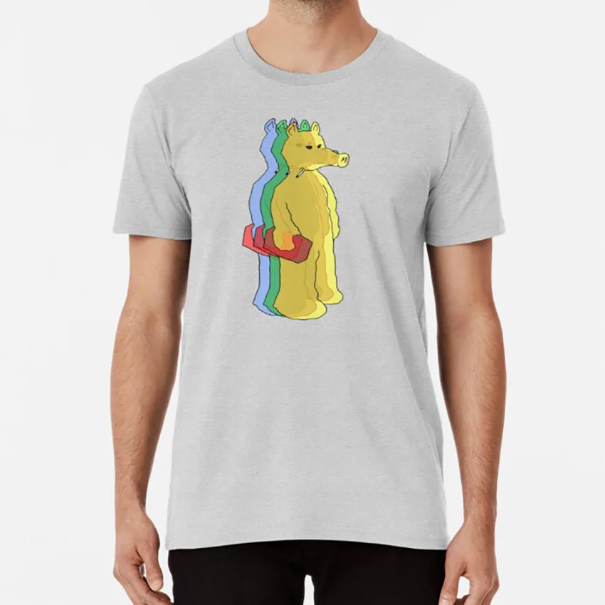 Quaz Trip футболка quasimoto merch мультфильм подарите ему ее хип-хоп Музыка quas quaz - Цвет: Серый