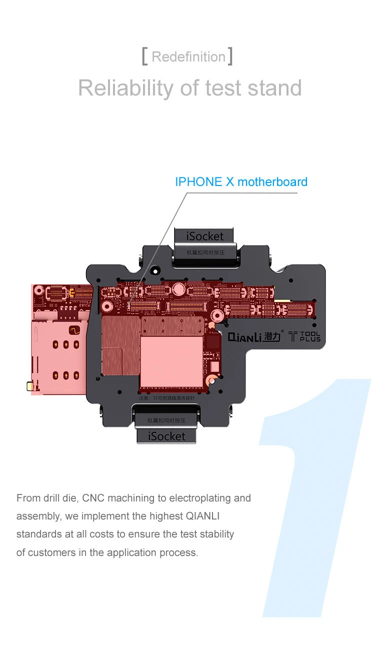 Qianli isoket PCB держатель материнской платы приспособление джиг для iPhone XS MAX логическая плата Тестер приспособление для наладки
