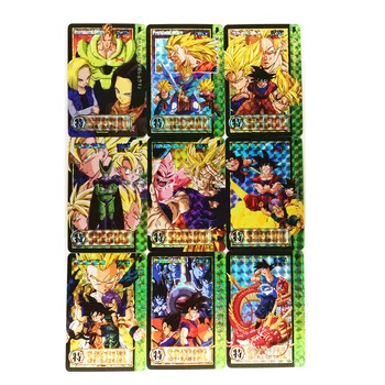 

9pcs/set Super Dragon Ball Z Refractive Process Heroes Battle Card Ultra Instinct Goku Vegeta Game Collection Cards