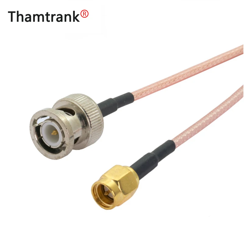 2 шт./лот BNC штекер к SMA RF разъем RG316 отрезок шнур в сборе коаксиальный кабель 15 см |