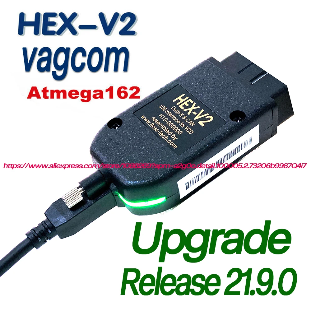 VAG COM 21.9 VAGCOM HEX CAN USB Interface FOR VW AUDI Skoda Seat V2 Multi-Language ATMEGA162+16V8+FT232RQ OBD 2 Tools | Автомобили и
