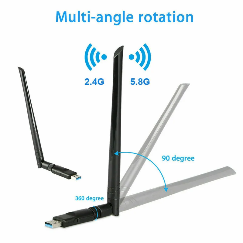 AC600Mbps USB2.0 двухдиапазонный 2,4G/5G Wifi адаптер 802.11ac беспроводная сетевая карта R