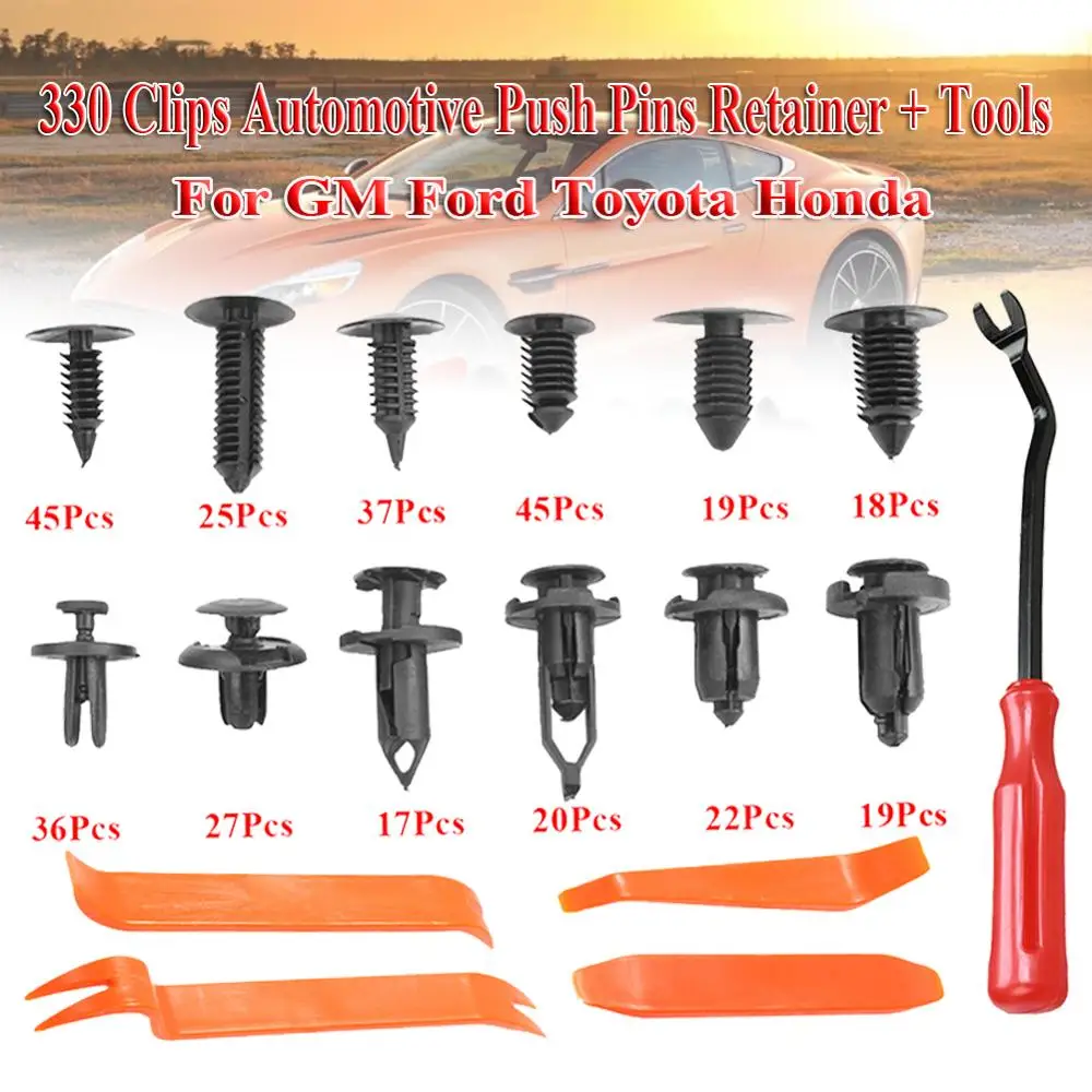 330 Clips Automotive Push Pins Retainer Car Trim For Gm Ford Toyota