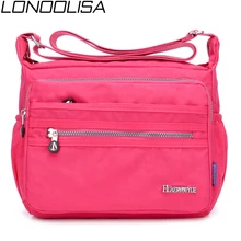 Новая модная Водонепроницаемая нейлоновая женская сумка на плечо легкие сумки через плечо для женщин Высокое качество ежедневно женская сумка для путешествий