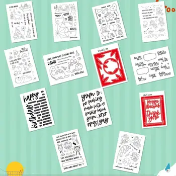 

Transparent Clear stamp and cutting dies DIY Silicone Seals Scrapbooking /Card Making/Photo Album Decoration