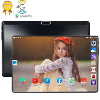 

2020 10 inch Android 9.0 4G LTE Cell Phone Tablet pc 6GB RAM 128GB ROM 8 Octa Core 2.5D Glass Screen Wifi GPS Tablets Computer
